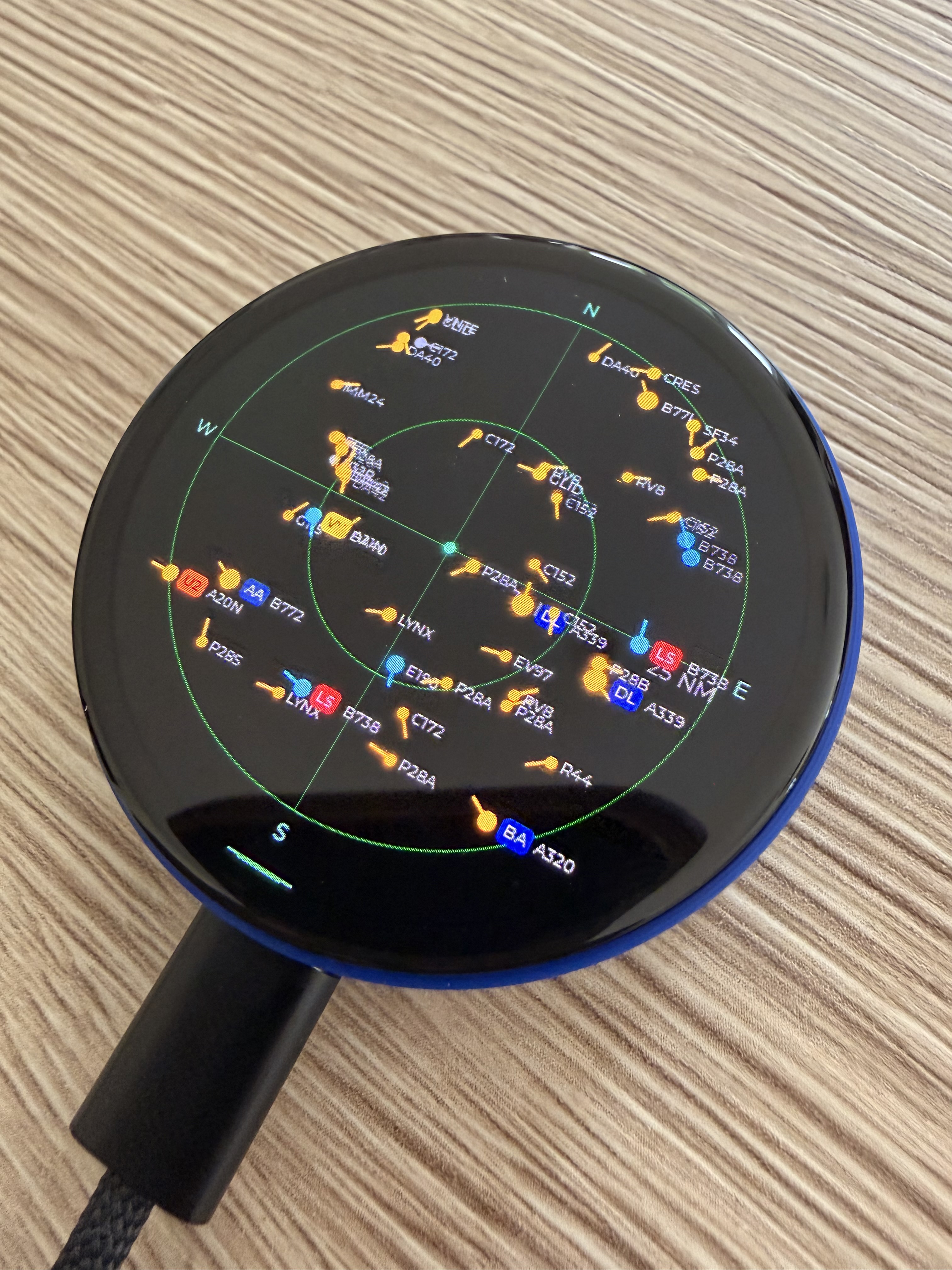 Live scope · 25 NM range